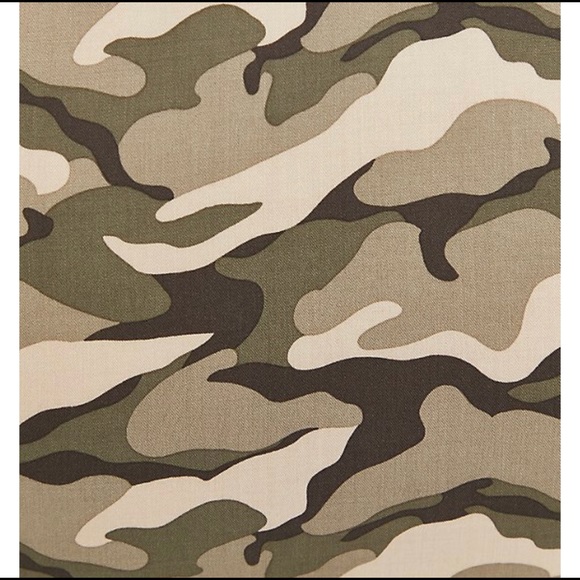 TORRID SLEEVELESS ZIP-FRONT SHIRT DRESS - STRETCH CHALLIS CAMO NWT - Picture 4 of 5